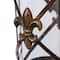 20'' Bronze Glass Decorative Candle Wall Sconce